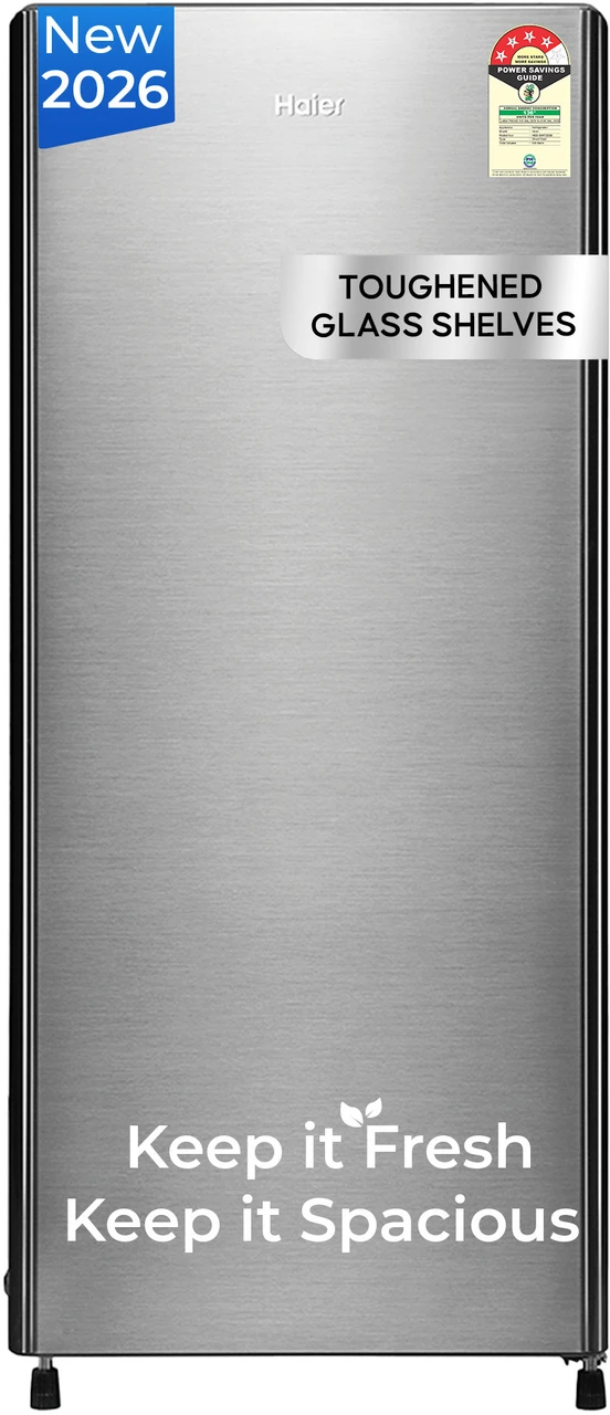 Haier 190 L Direct Cool Single Door 4 Star Refrigerator with Fast Ice Making, Easy Clean Back