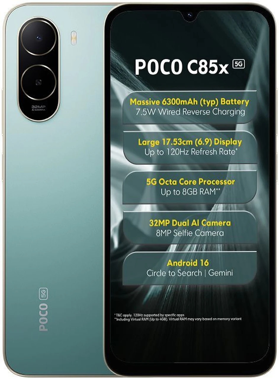 Poco Mobiles C85x (Emerald Green, 64 GB)